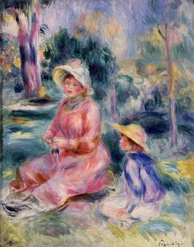 Pierre Auguste Renoir : Madame Renoir and Her Son Pierre